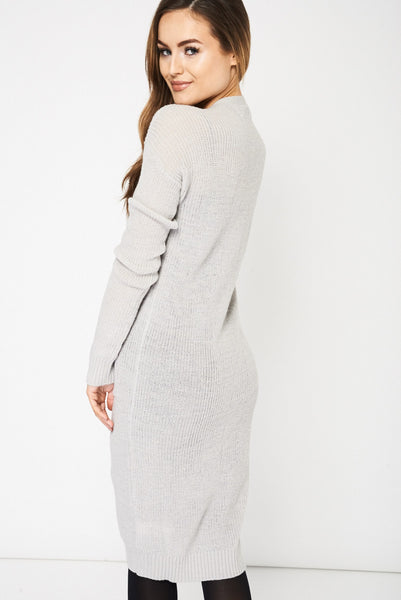 Light Grey Knitted Cardigan