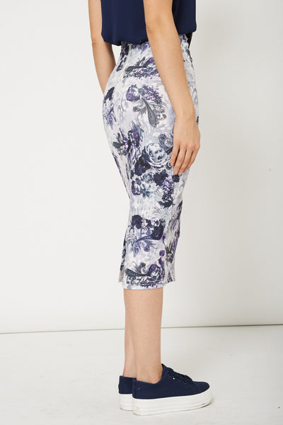 Trendy Floral Print Ladies Pencil Skirt