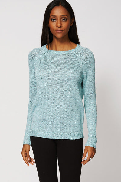 Sequin Detail Knitted Jumper