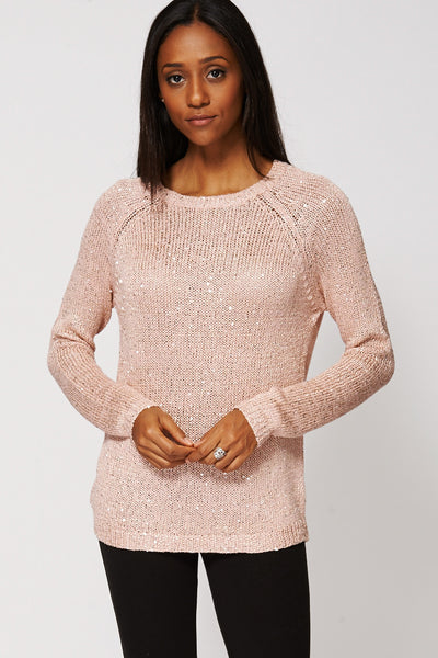 Sequin Detail Knitted Jumper