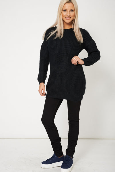 Long Heavy Stitched Jumper