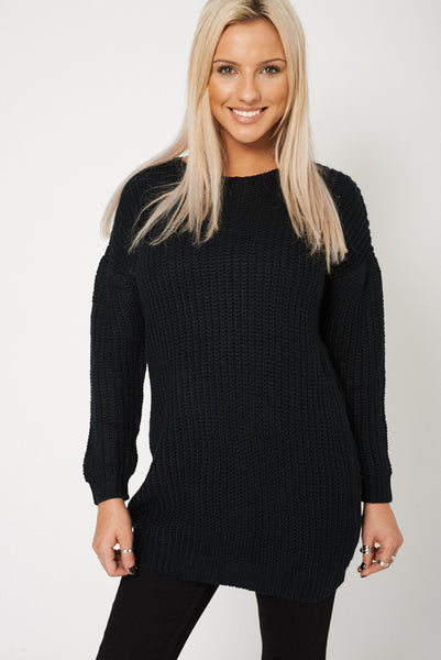 Long Heavy Stitched Jumper