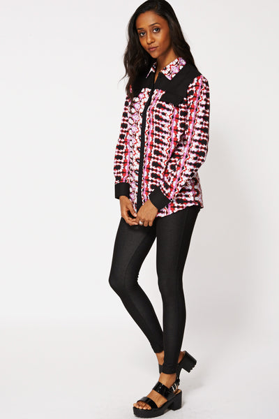 Sheer Loose Fitting Shirt Blouse Ex-Branded