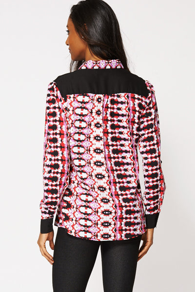 Sheer Loose Fitting Shirt Blouse Ex-Branded