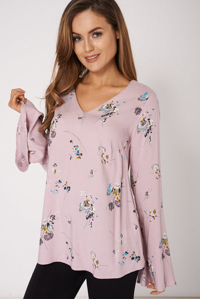 Bell Sleeve Top Ex-Branded Available In Plus Sizes