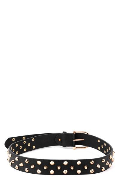 Studded Faux Leather Belt