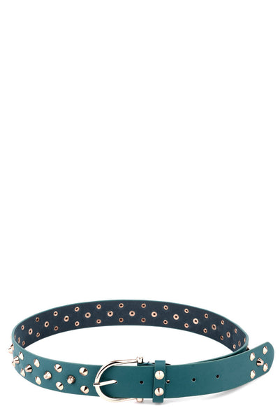 Studded Faux Leather Belt