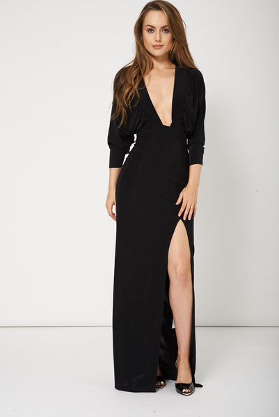 Top Quality High Thigh Split Maxi Dress Ex-Branded