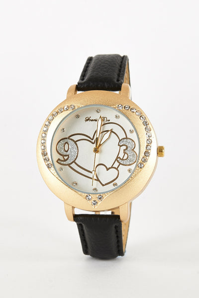 Heart Detail Watch Available in Three Colours