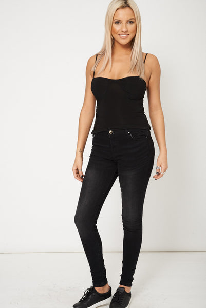 Super Skinny Jeans In Black Ex-Branded