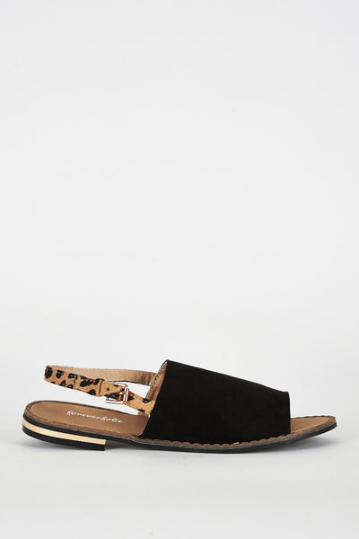 Animal Print Sling Back Sandal