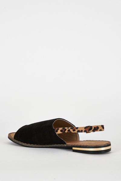 Animal Print Sling Back Sandal