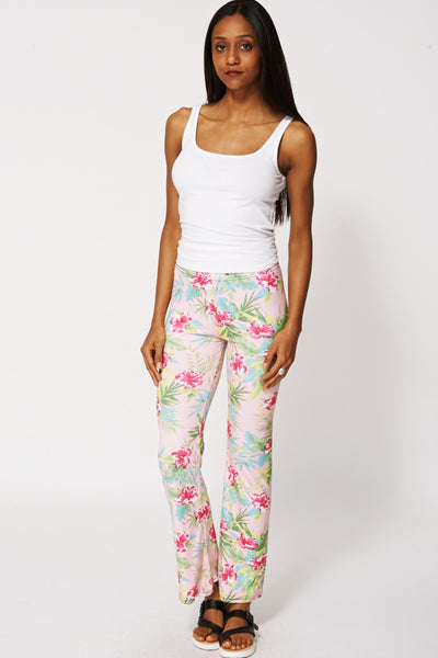 Floral Pink Summer Trousers