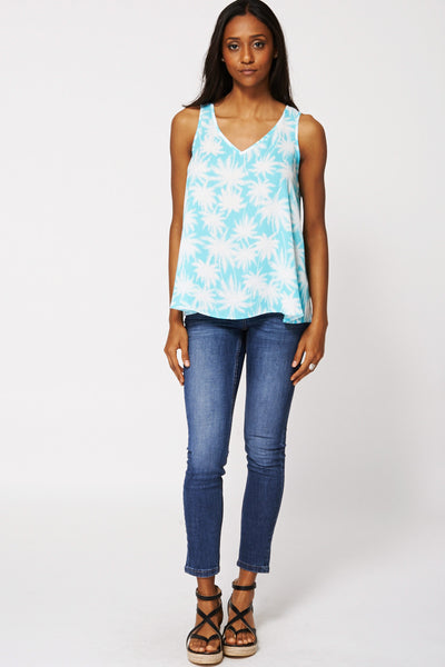 Tropical Print Vest Top Ex-Branded