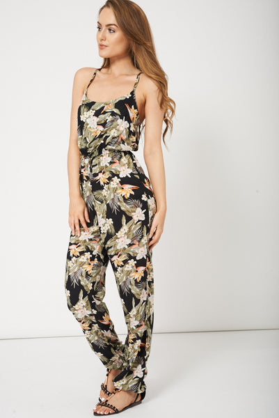 Floral Print Jumpsuit Ex-Branded