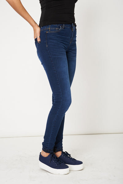 Super Skinny Jeans In Blue Ex-Branded