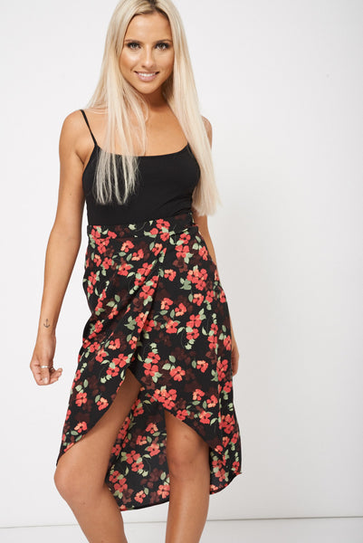 Floral Wrap Skirt Ex-Branded