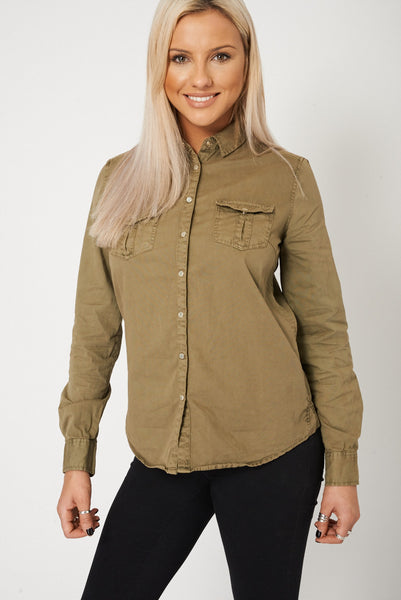 Pocket Front Collar Shirt Ex-Branded Plus Sizes Available