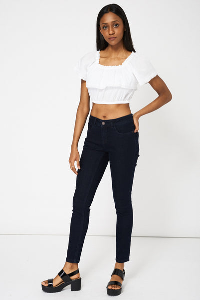 Navy Skinny Jeans Ex-Branded Available In Plus Sizes