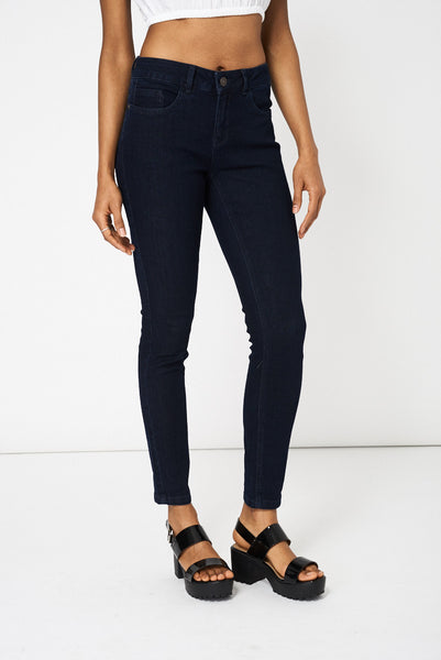 Navy Skinny Jeans Ex-Branded Available In Plus Sizes