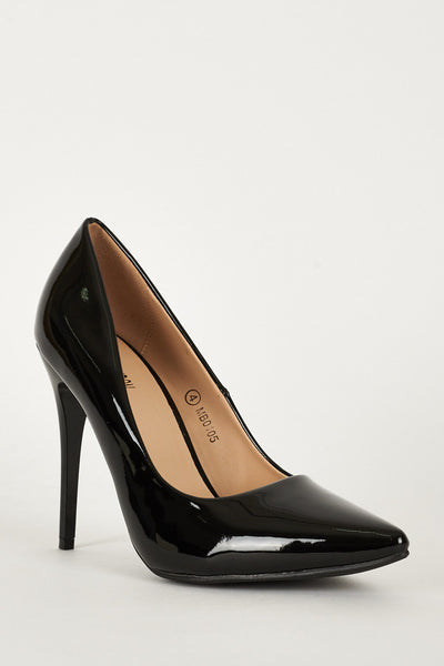 Classic Pointed Toe Patent Court Shoes