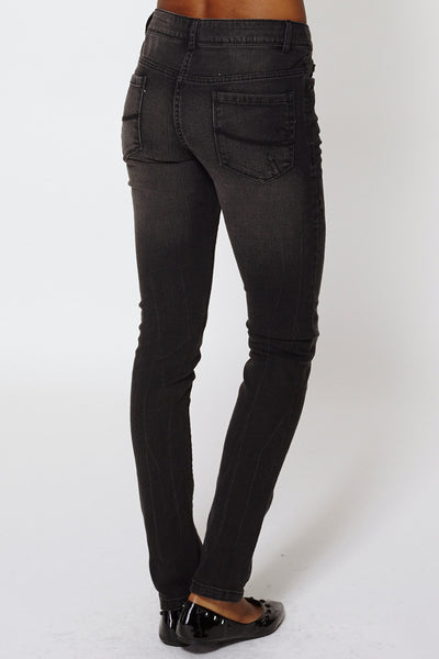 Faded Black Skinny Jeans