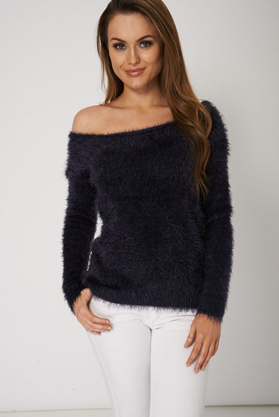 Soft Knit Fluffy Jumper Ex-Branded