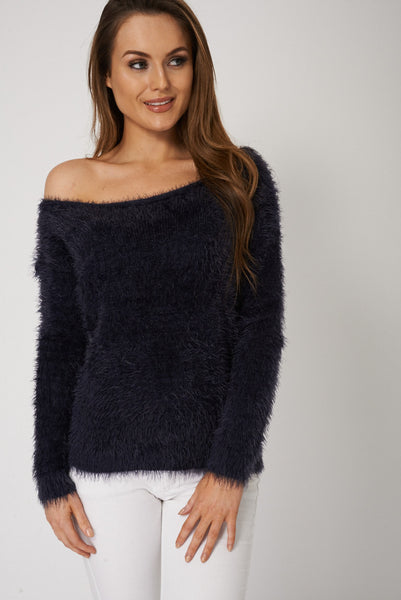 Soft Knit Fluffy Jumper Ex-Branded