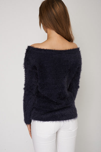 Soft Knit Fluffy Jumper Ex-Branded