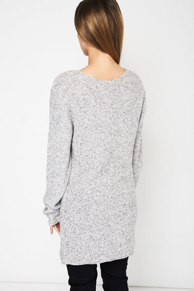 Mottled Grey Jumper Ex-Branded