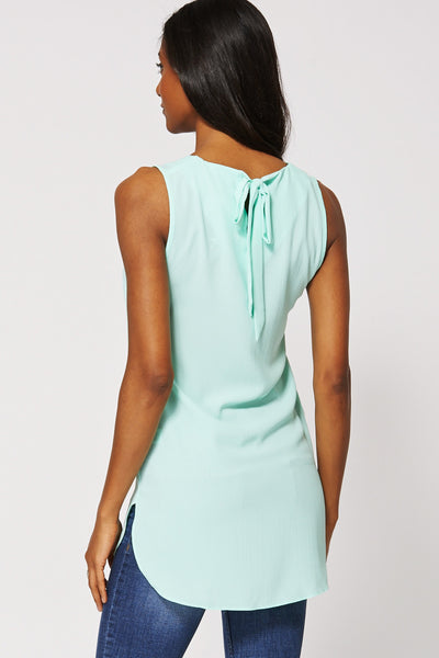 Bow Back Sleeveless Top Ex-Branded