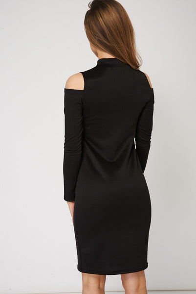 Cold Shoulder Bodycon Dress Ex-Branded