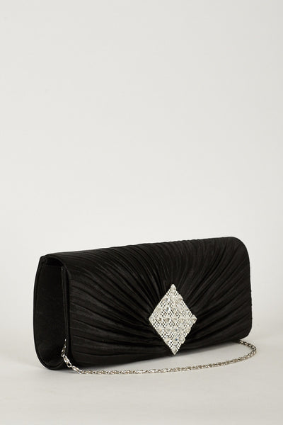 Ladies Evening Clutch Bag With Decorative Diamante Details