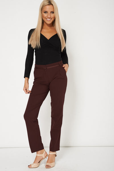 Smart Burgundy Trouser Perfect For Office Wear