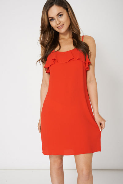 Red Spaghetti Strap Dress Ex-Branded