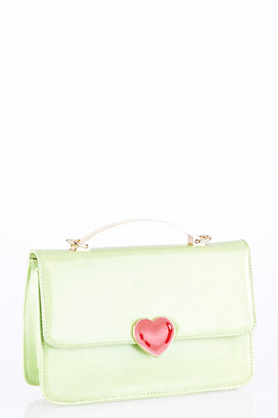 Crossbody Handbag With Heart Detail