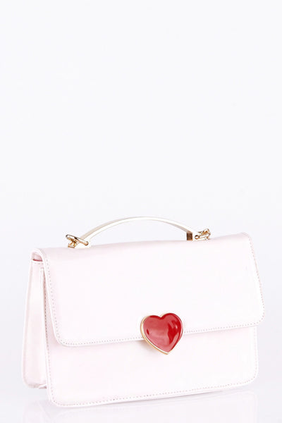 Crossbody Handbag With Heart Detail