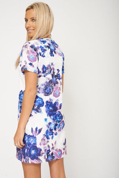 Shift Dress With Floral Print Ex-Branded