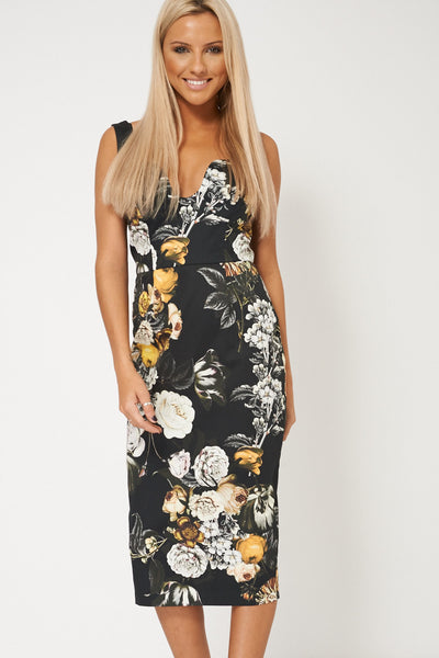 Latest Range Dress With Floral Design Available In Plus Sizes