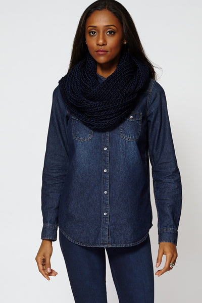 Soft Knit Infinity Scarf Snood