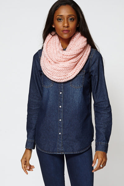 Soft Knit Infinity Scarf Snood