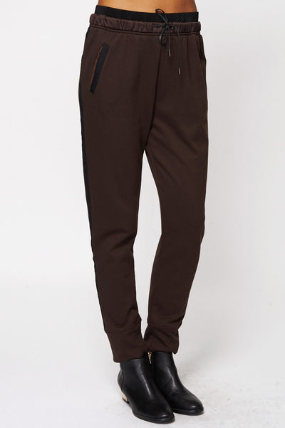 Black Lined Detail Track Pants