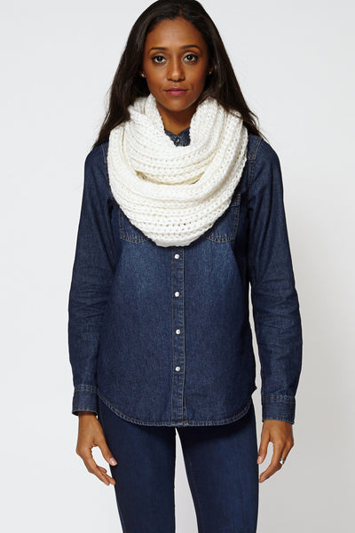 Knitted Infinity Soft Scarf Snood