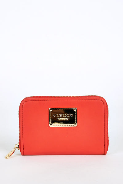LYDC London Detail Small Purse Coral