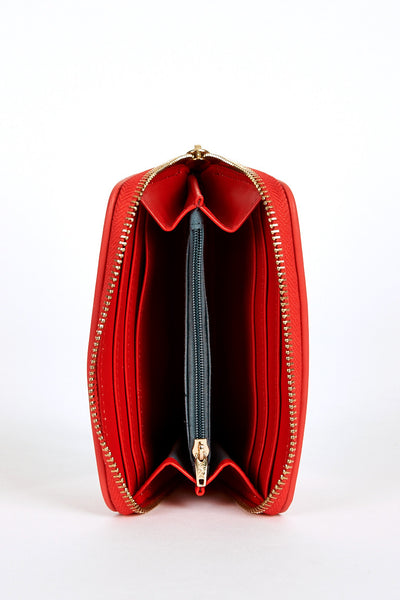 LYDC London Detail Small Purse Coral