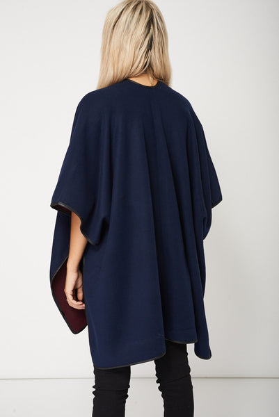 Navy Soft Touch Poncho