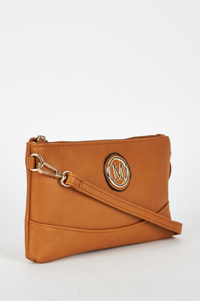 Small M Logo Clutch Bag