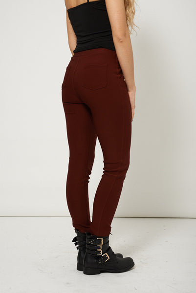 High Waisted Trousers With Buttons