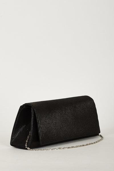 Luxurious Soft Textured Flap Over Clutch Bag