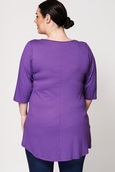 Peacock Feather Heart Print Top